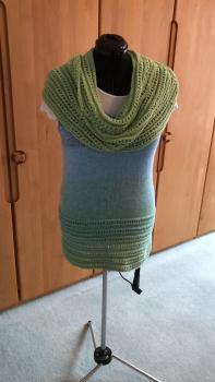 Strickanleitung Twin Set Top und Schulterwärmer *Cool Summer* von Astrid Klemm